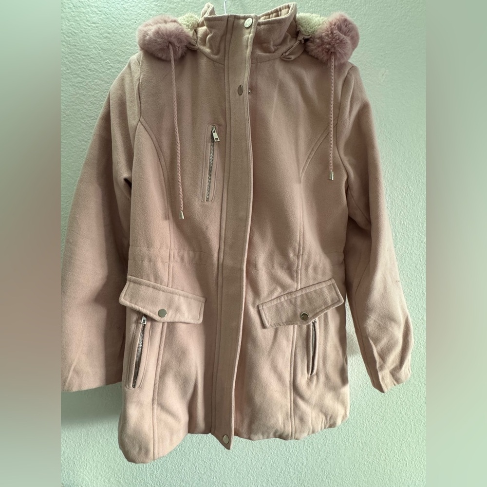 Women's Pink Hooded Jacket